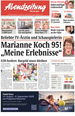 Cover of Abendzeitung Munchen