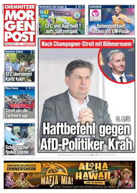 Cover of Chemnitzer Morgenpost