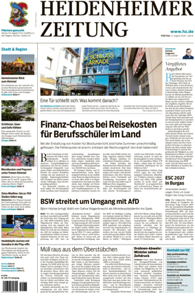 Cover of Heidenheimer Zeitung
