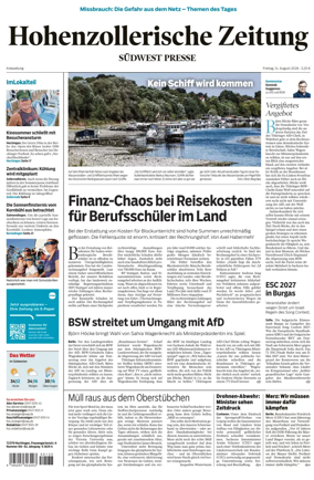 Cover of Hohenzollerische Zeitung