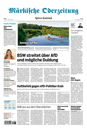 Cover of Markische Oderzeitung Erkner