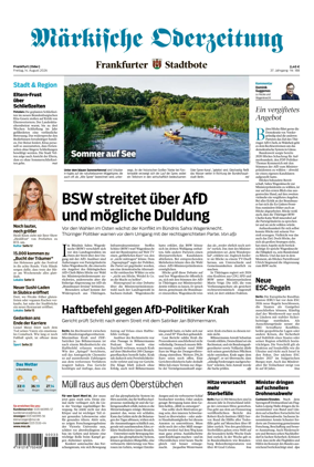 Cover of Markische Oderzeitung Frankfurt (Oder)