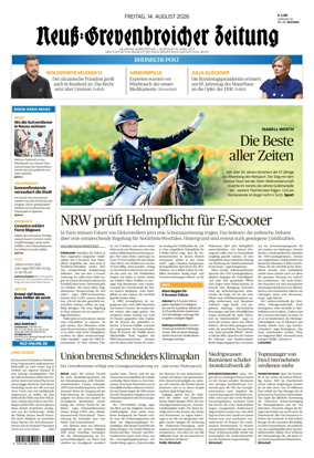 Cover of Neuss-Grevenbroicher Zeitung Neuss