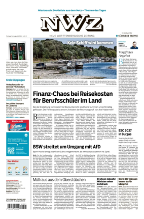 Cover of NWZ – Neue Wurttembergische Zeitung