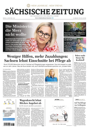 Cover of Sachsische Zeitung (Gorlitz & Niesky)