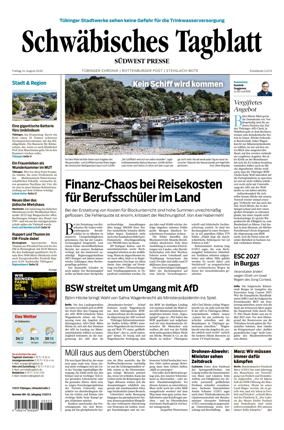 Cover of Schwabisches Tagblatt - Tubinger Chronik