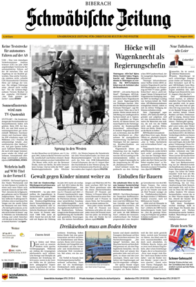 Cover of Schwabische Zeitung (Biberach)