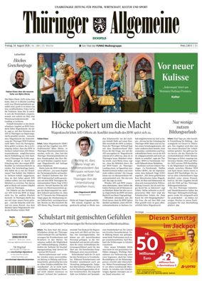 Cover of Thuringer Allgemeine (Eichsfeld)