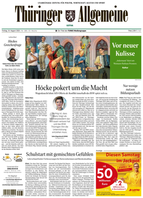 Cover of Thuringer Allgemeine (Gotha)