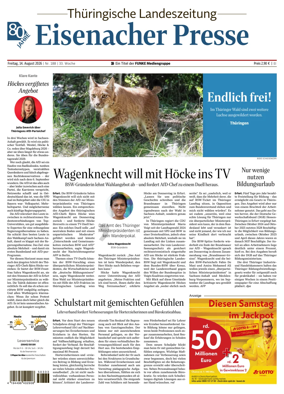 Cover of Thuringische Landeszeitung (Eisenach)