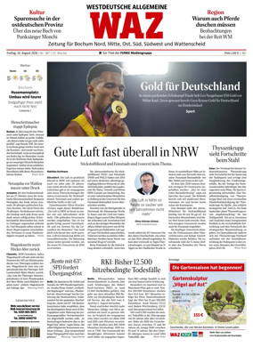 Cover of Westdeutsche Allgemeine Zeitung (Bochum)