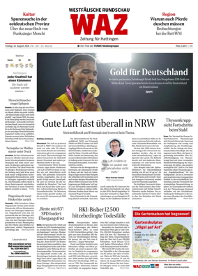 Cover of Westdeutsche Allgemeine Zeitung (Hattingen)