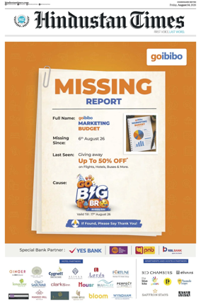 Cover of Hindustan Times (Chandigarh)