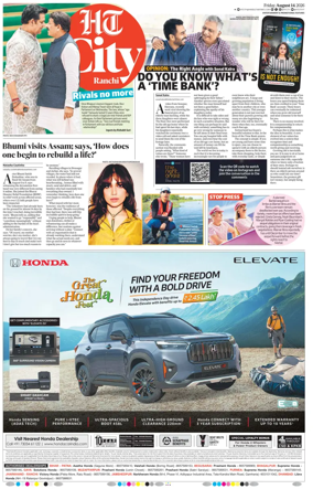 Cover of Hindustan Times (Ranchi) - Live