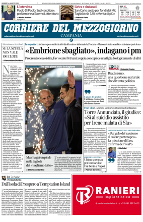 Cover of Corriere del Mezzogiorno (Campania)