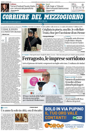 Cover of Corriere del Mezzogiorno (Puglia)
