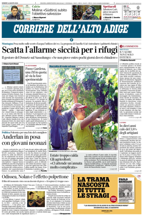 Cover of Corriere dell'Alto Adige