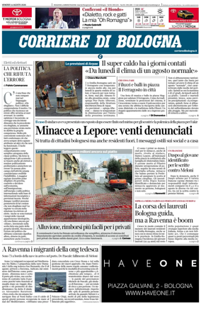 Cover of Corriere di Bologna