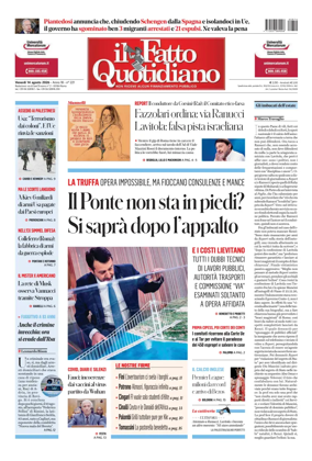 Cover of Il Fatto Quotidiano