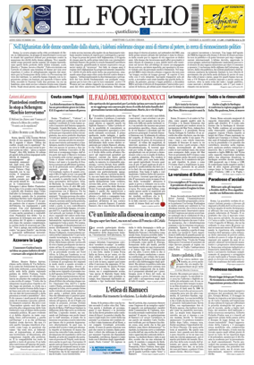 Cover of Il Foglio Quotidiano