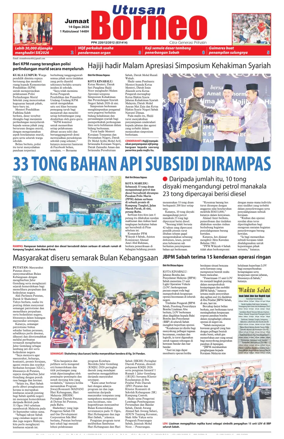 Cover of Utusan Borneo (Sabah)