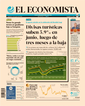 Cover of El Economista (Mexico)