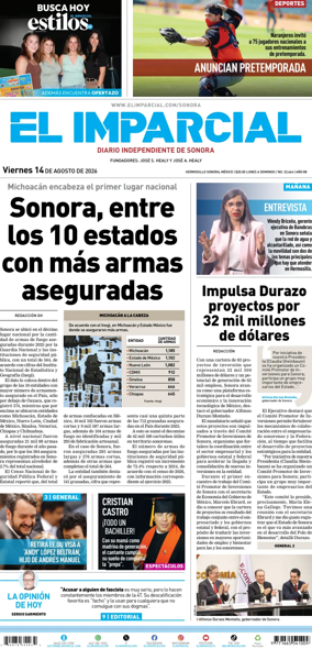 Cover of El Imparcial