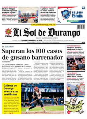 Cover of El Sol de Durango