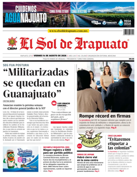 Cover of El Sol de Irapuato