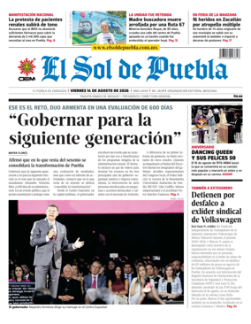 Cover of El Sol de Puebla