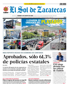Cover of El Sol de Zacatecas