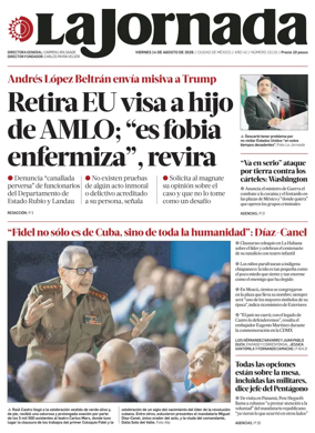 Cover of La Jornada
