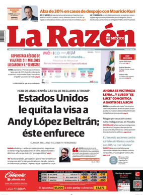 Cover of La Razon de Mexico