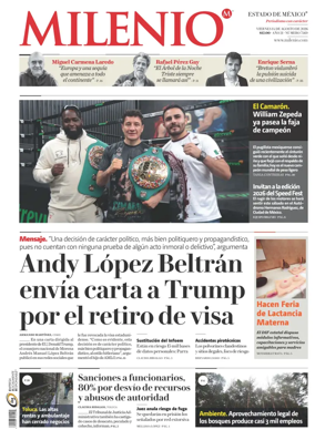 Cover of Milenio Edo de Mexico