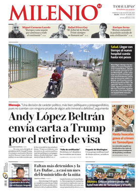 Cover of Milenio Tamaulipas