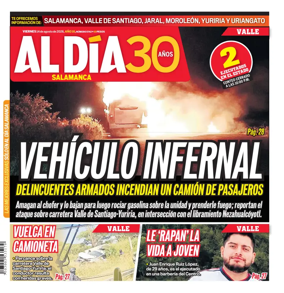 Cover of Periodico Al Dia (Salamanca)