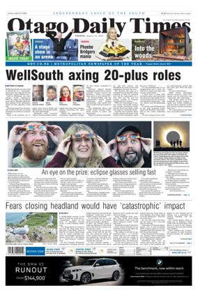Cover of Otago Daily Times