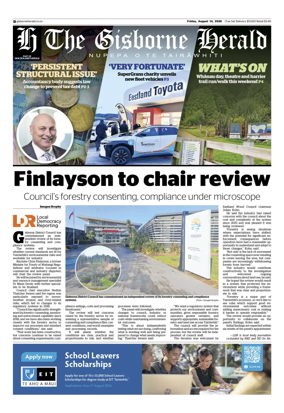 Cover of The Gisborne Herald