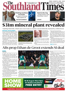 Cover of The Southland Times