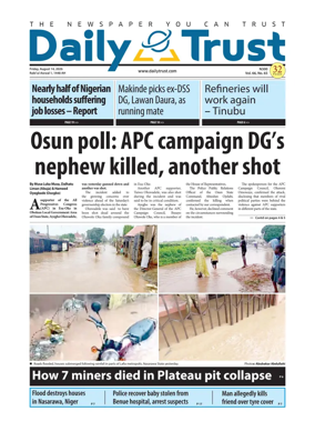 Cover of Daily Trust