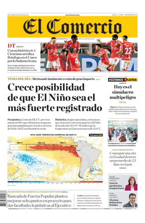 Cover of Diario El Comercio
