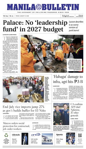 Cover of Manila Bulletin