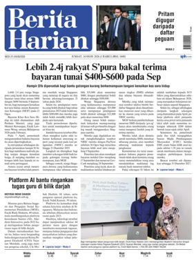 Cover of Berita Harian