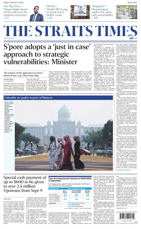 Cover of The Straits Times