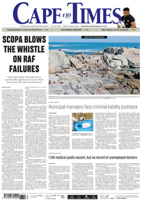 Cover of Cape Times