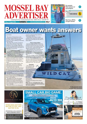 Cover of Mossel Bay Advertiser