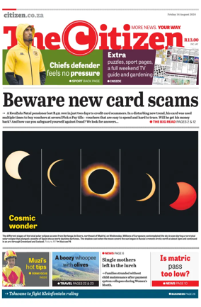 Cover of The Citizen (KZN)