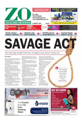 Cover of Zululand Observer - Weekender