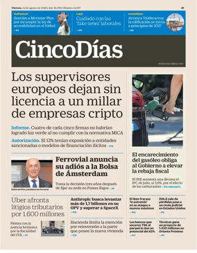 Cover of Cinco Dias