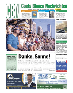 Cover of Costa Blanca Nachrichten